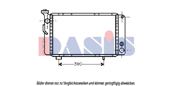 AKS DASIS radiatorius, variklio aušinimas 180020N